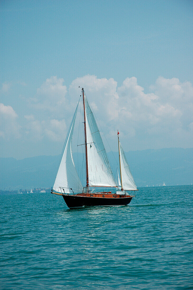 Sailing Boat on Lake of Constance, Germany