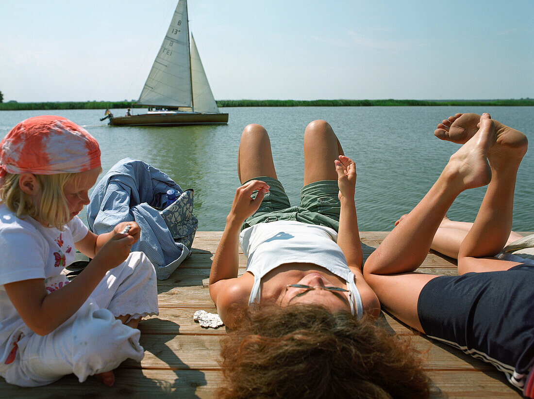 Having a rest Mueggenburg, Fischland-Darss-Zingst, Mecklenburg-Western Pomerania, Germany