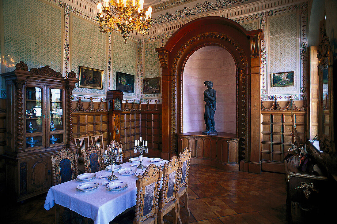 Dining-hall, Castle of Granitz, Rügen Isl. Germany
