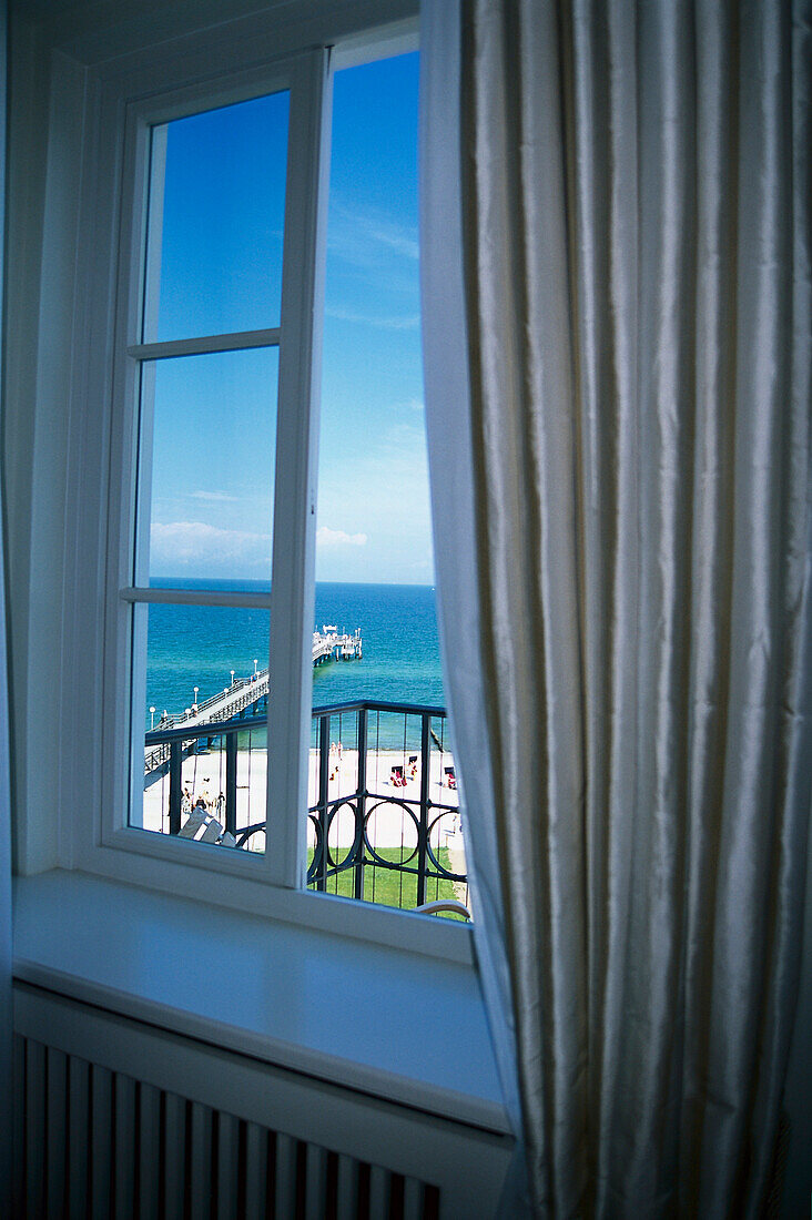 Blick aus dem Hotelzimmer, Kempinski Grandhotel, Mecklenburg Vorpommern, Deutschland