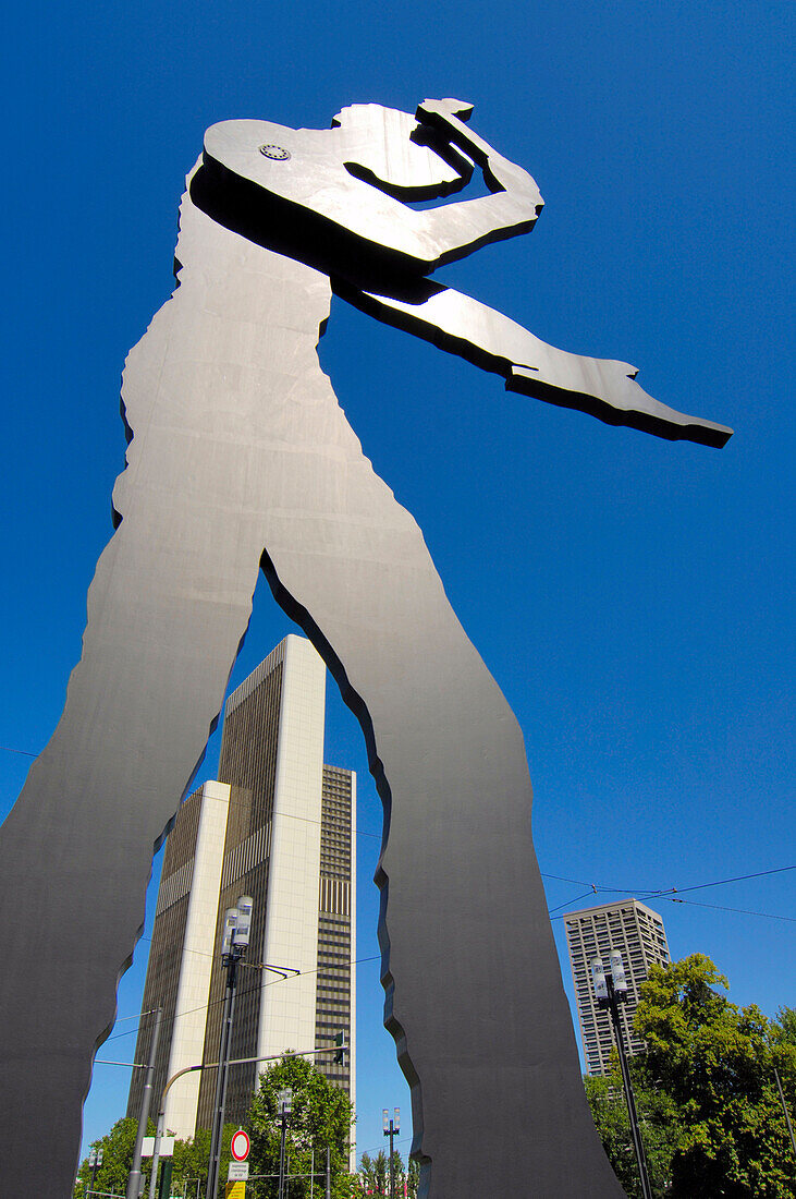 Hammering Man sculpture, Frankfurt, Hesse, Germany