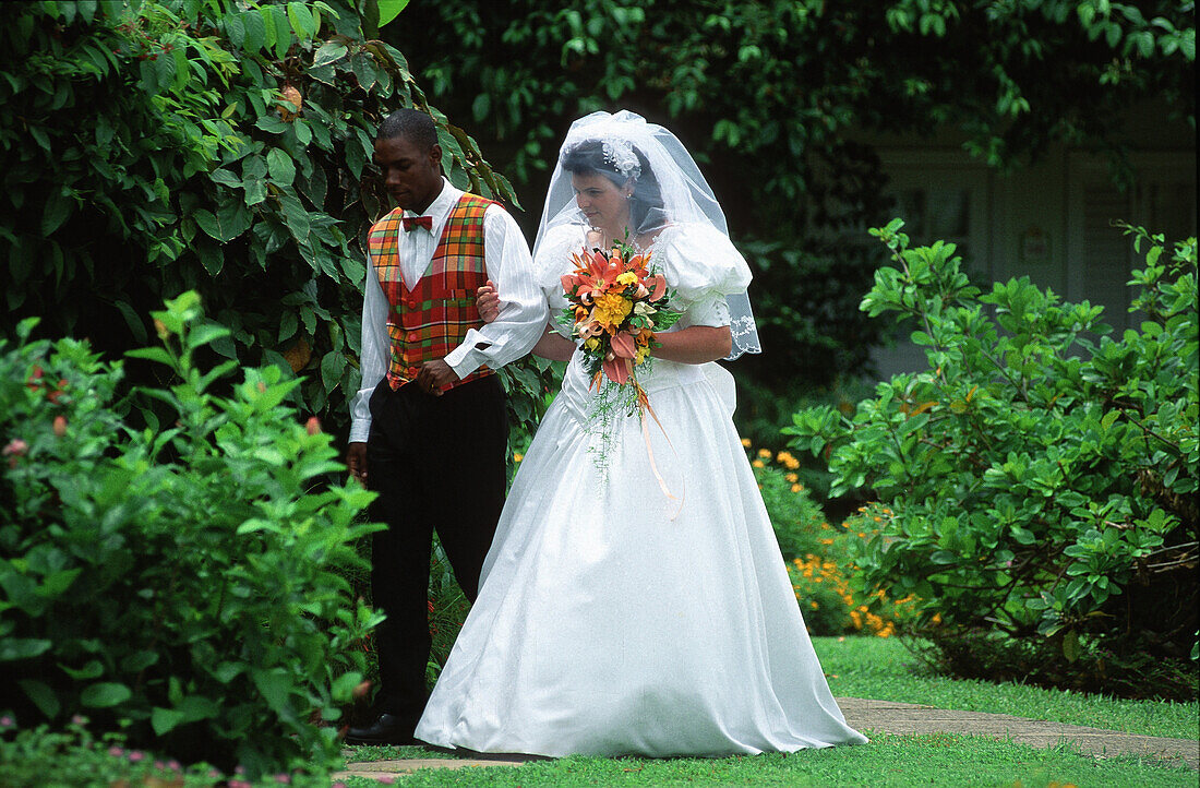 Bride in Sandals Regency, St. Lucia, Caribbean