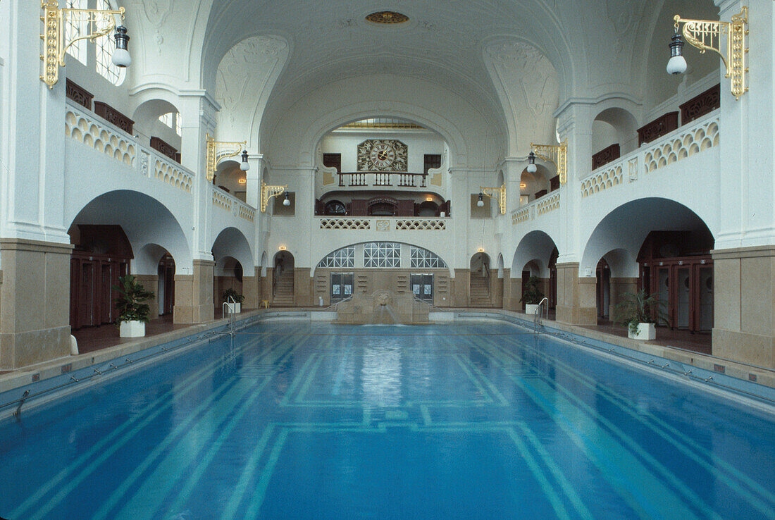 Interior view of Muellersches Volksbad, Indoor swimming pool, Munich, Bavaria, Germany
