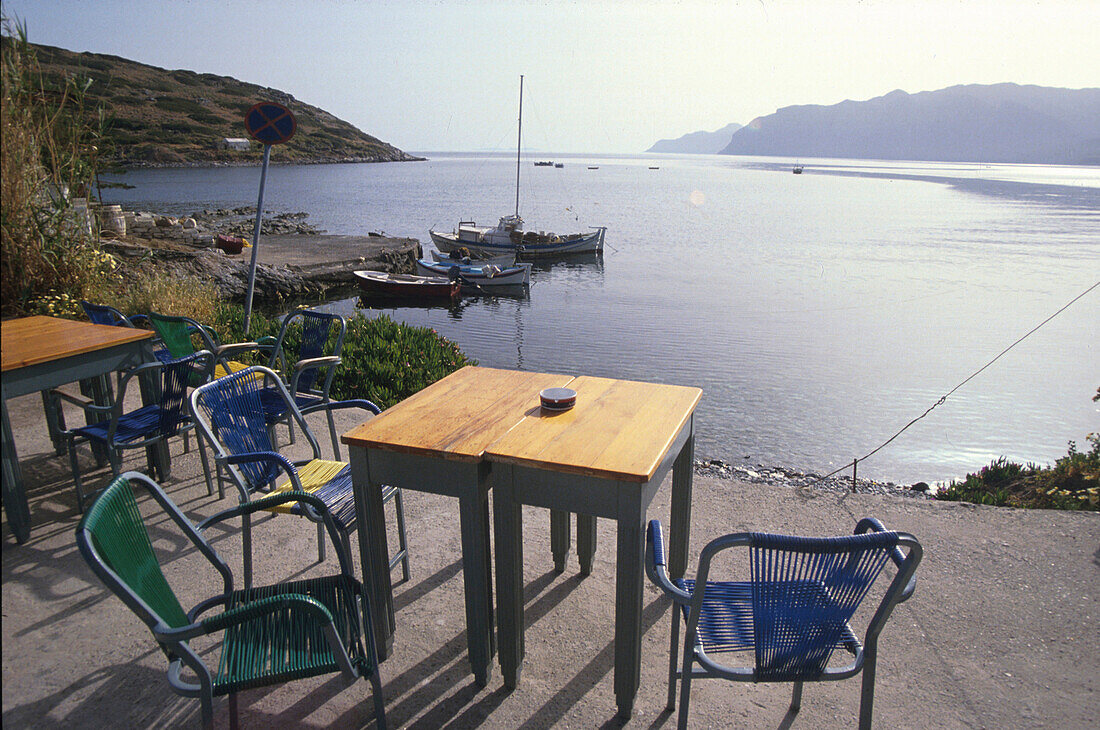 Hafen im Fischerdorf Mohlos, Sitia, Kreta, Griechenland