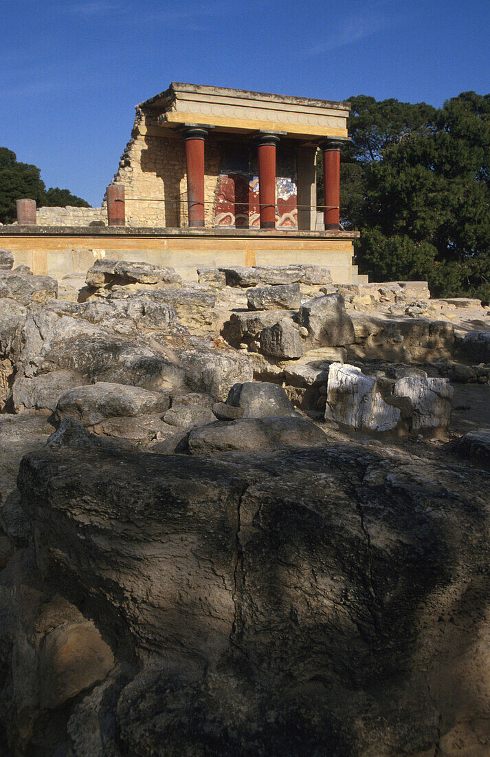 Minoische Palastanlage, Palast von Knossos, Knossos, Kreta Griechenland