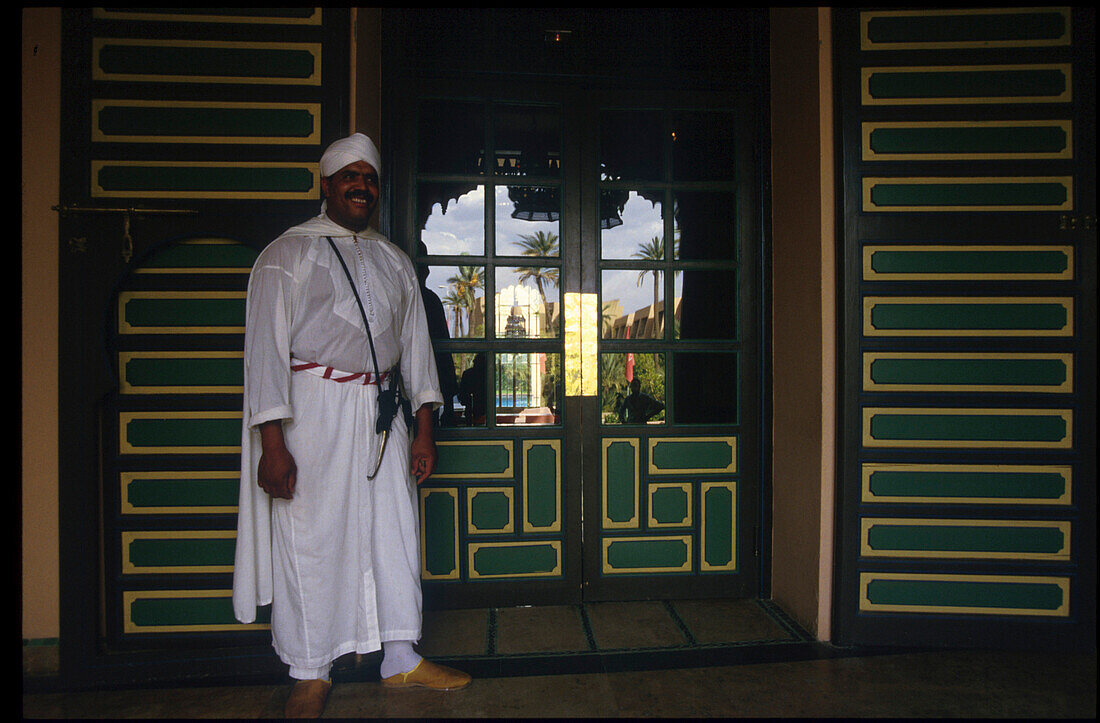 Türsteher, Hotel Tichka, Marrakesch Marokko