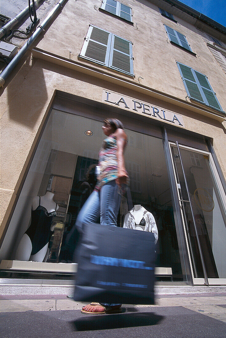 Shopping, Shop La Perla, St. Tropez Côte d'Azur, France
