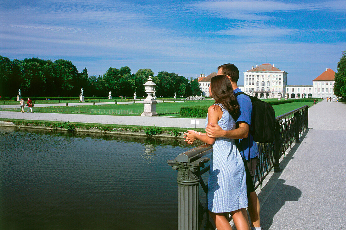 Couple in front of Castle Nymphenburg, Munich