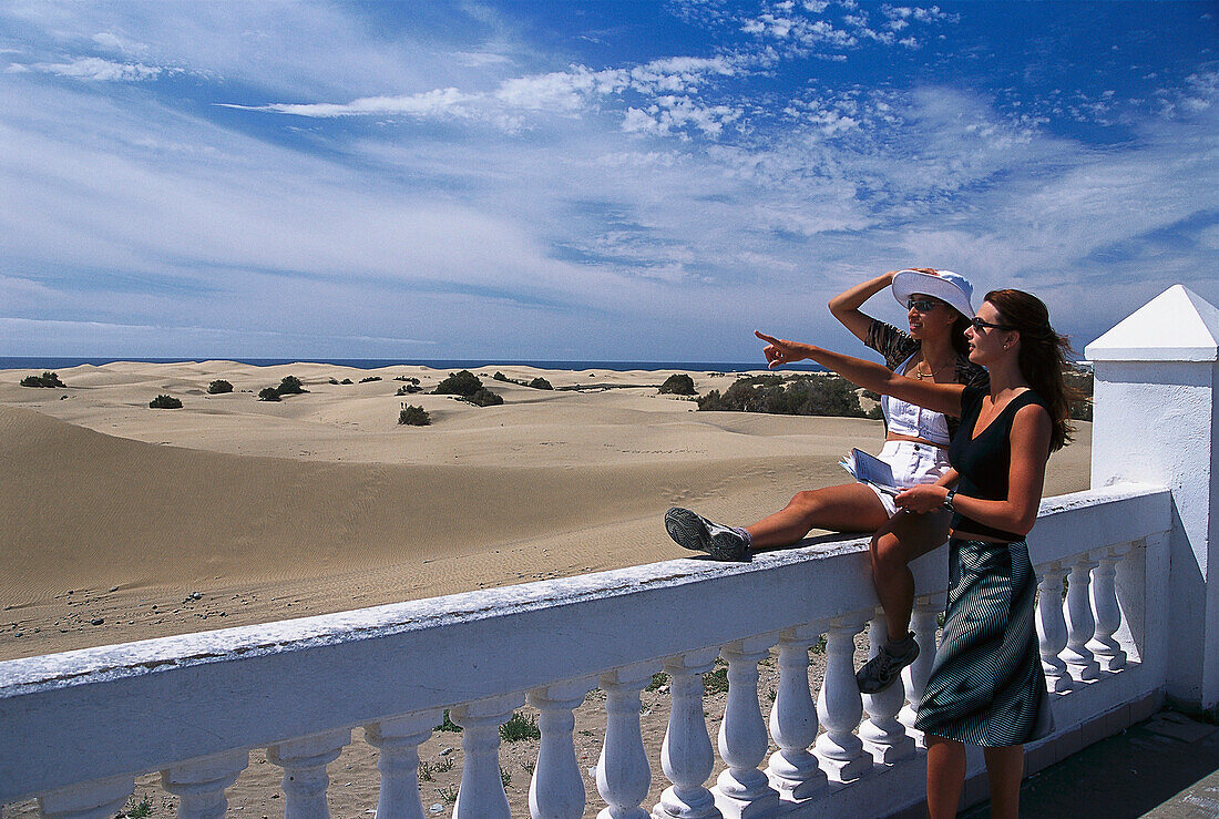 Dunes at the Riu Palace Hotel, Playa del Ingles Gran Canaria, Canary Islands, Spain