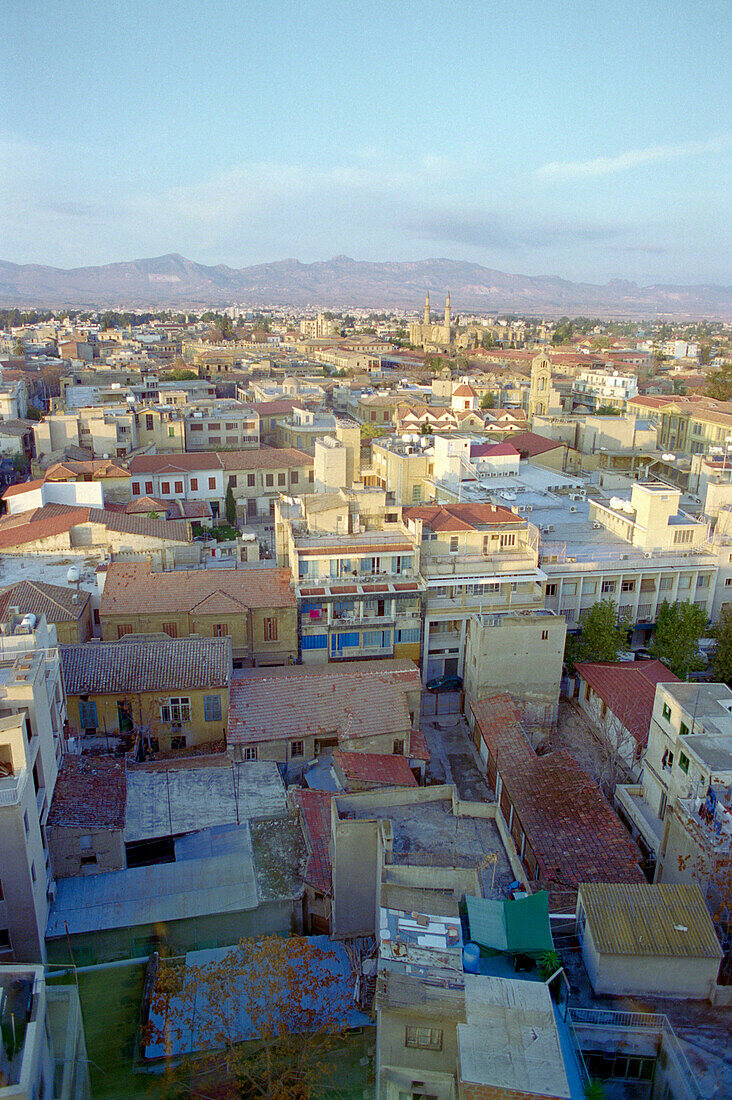Top view of Nicosia, Greek part of Cyprus