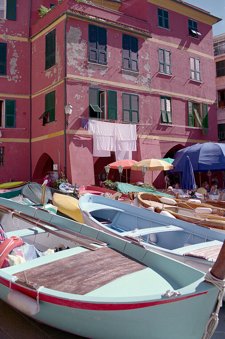 Boats, Vernazza, Cinque Terre Ligurien, Italy