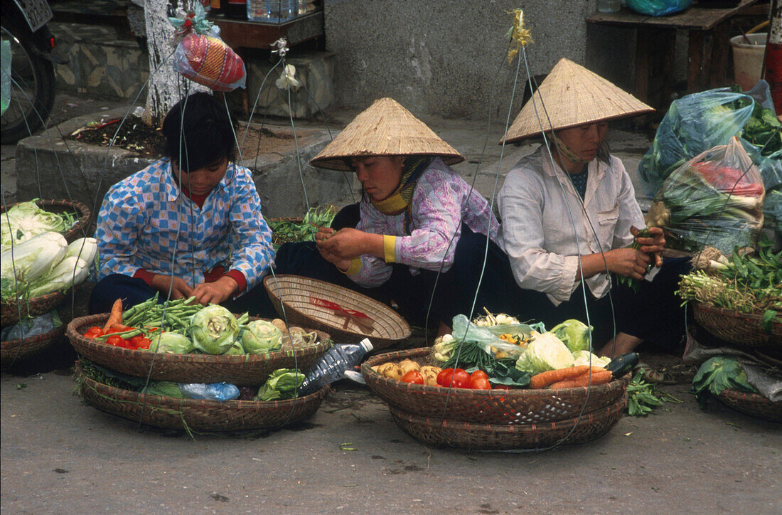 Fliegende Haendler, Hanoi Vietnam