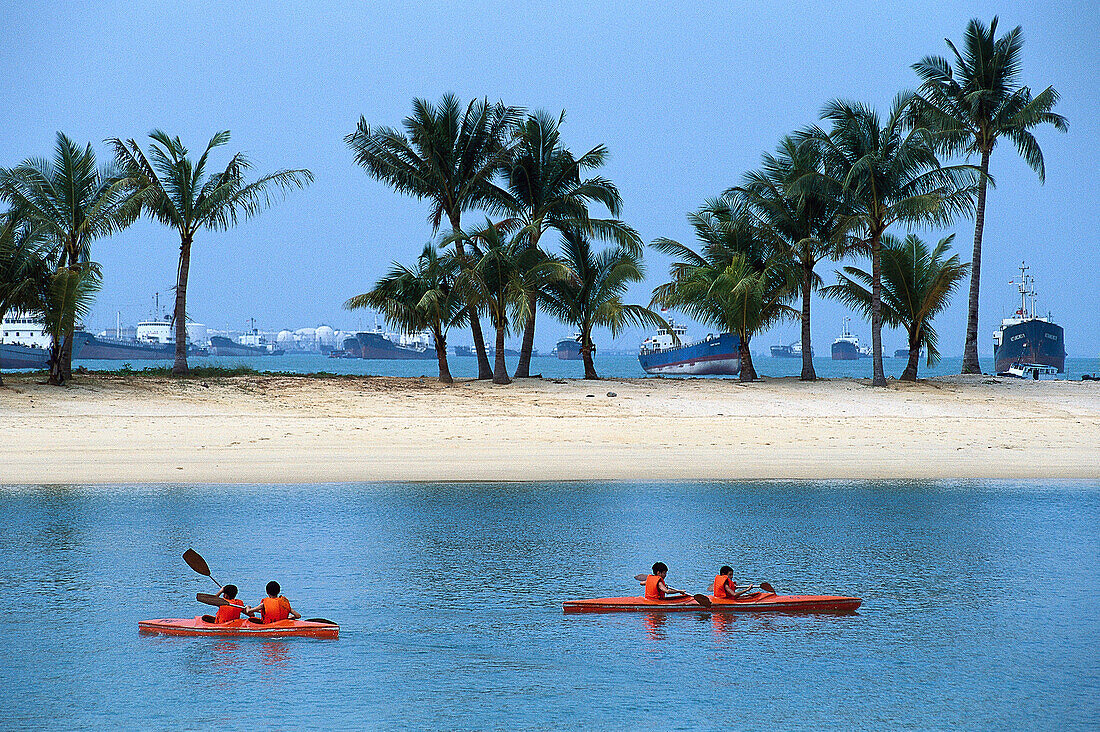 Kanufahren, Insel Sentosa Singapur