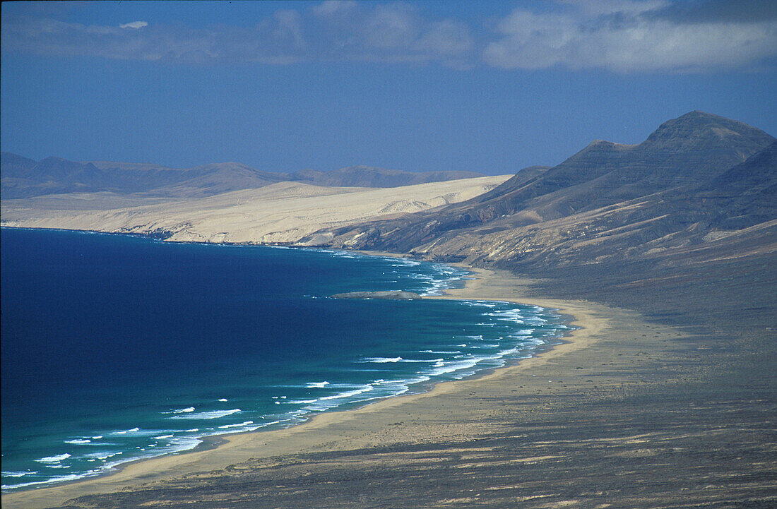 Küstenlandschaft bei Cofete, Fuerteventura, Kanarische Inseln, Spanien, Europa