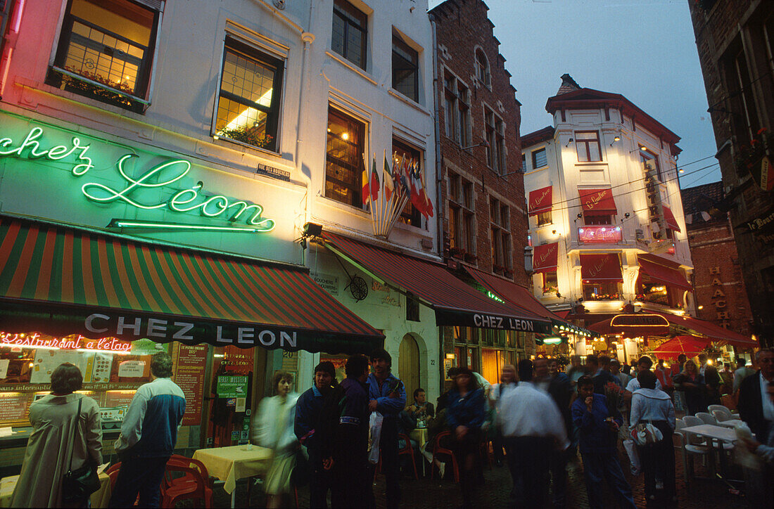 Ilot Sacre, Rue de Bouchers, Brüssel Belgien