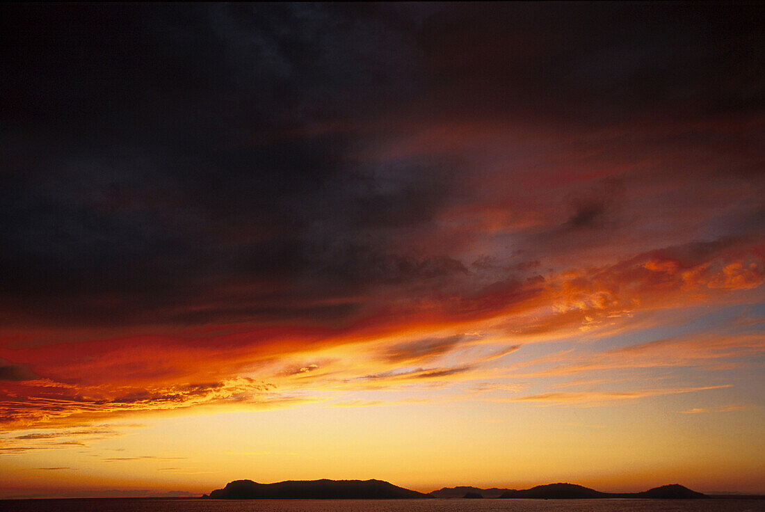 sunset in Sonora Bay, Guaymas, Mexico