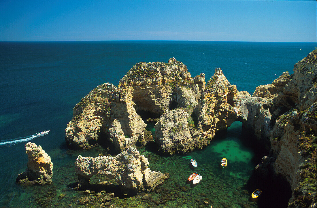 Bucht bei Ponta da Piedade, Algarve, Portugal, Europa