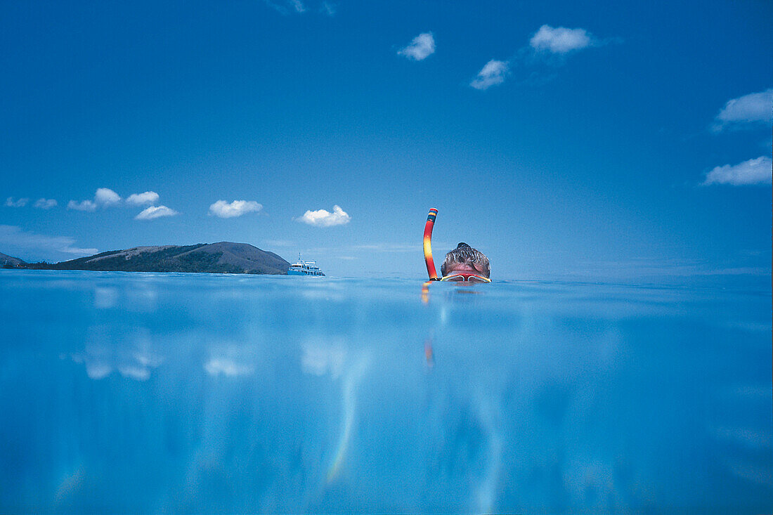 Schnorcheln im Urlaub, Blaue Lagune Yasawa Islands, Fiji