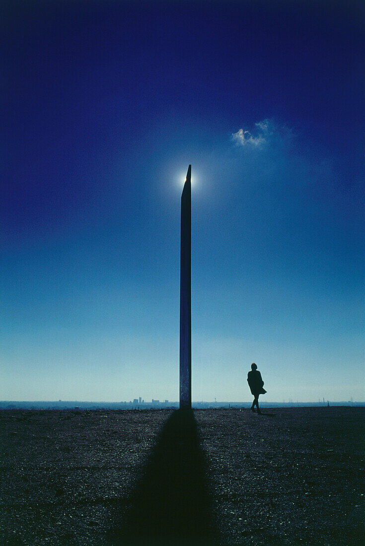 Sculpture designed by Richard Serra, Essen, Ruhr Basin, North Rhine-Westphalia, Germany