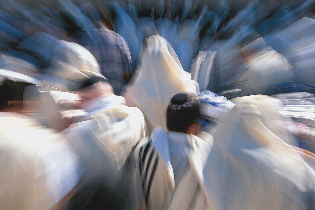 Gläubige an der Klagemauer, Jerusalem, Israel