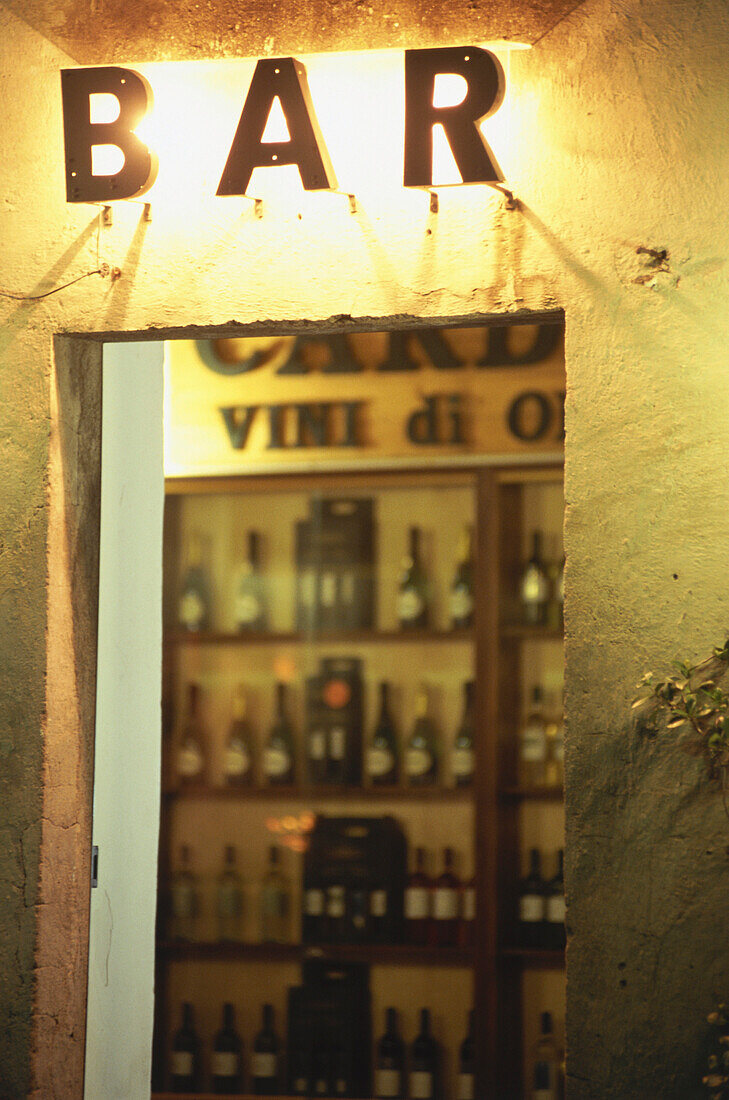 Bar in Orvieto, Umbrien, Italien