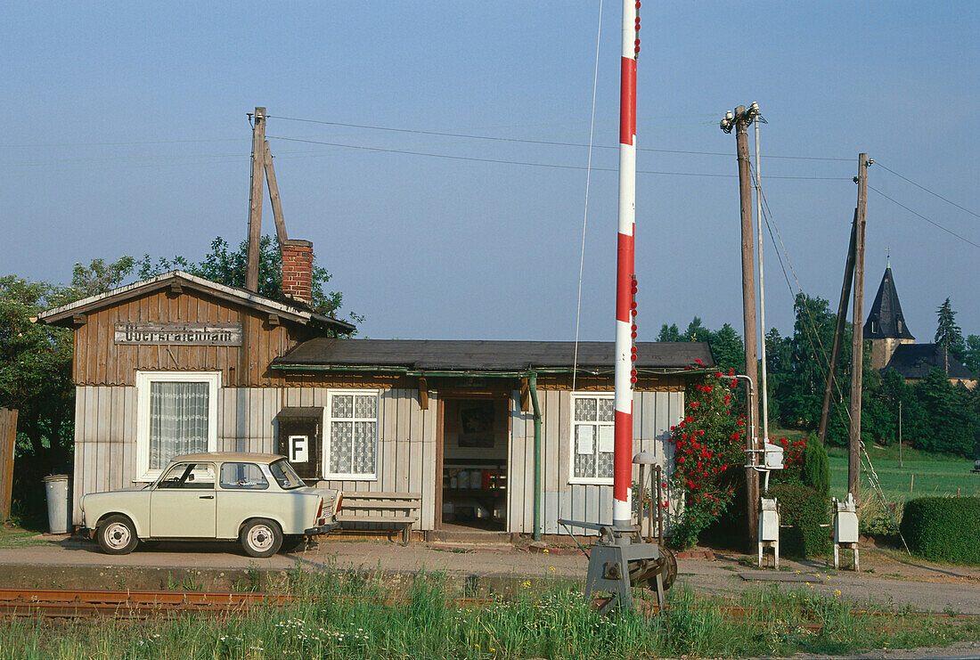 Old railway station, Saxony, Germany