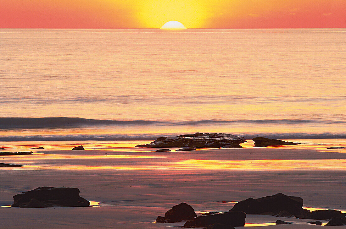 Sonnenuntergang, Am Meer