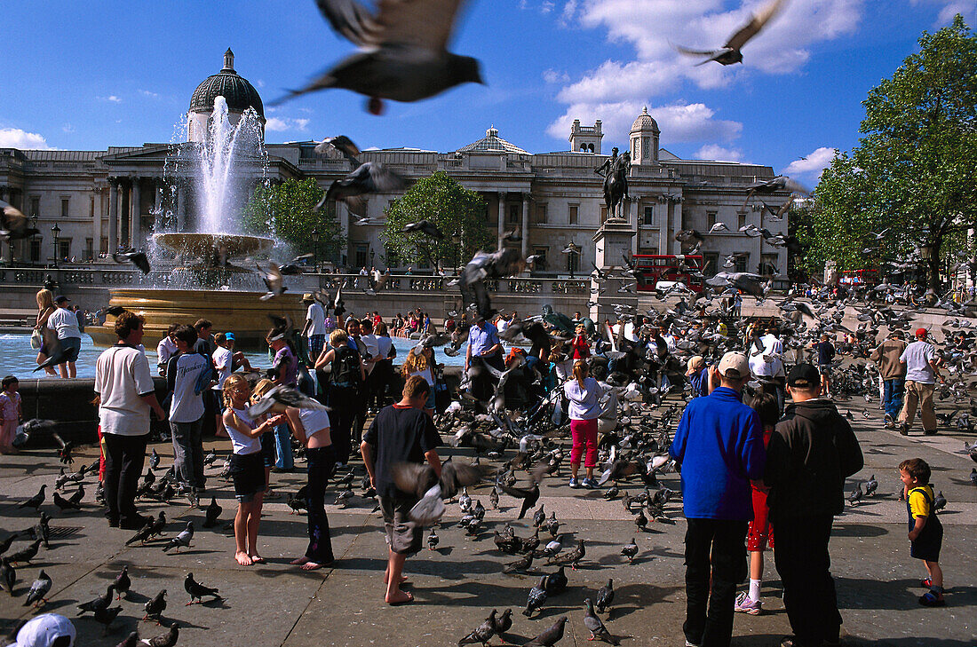Trafalgar Square, London, England Great Britain