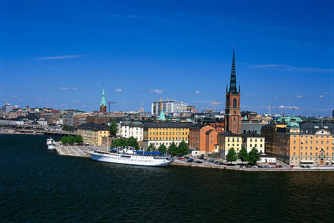 Blick vom Mariaberget, Södermalm, Stockholm, Schweden
