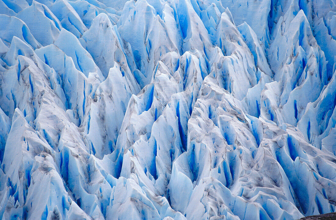 Grey glacier, Close-up, Torres del Paine National Park, Patagonia, Chile