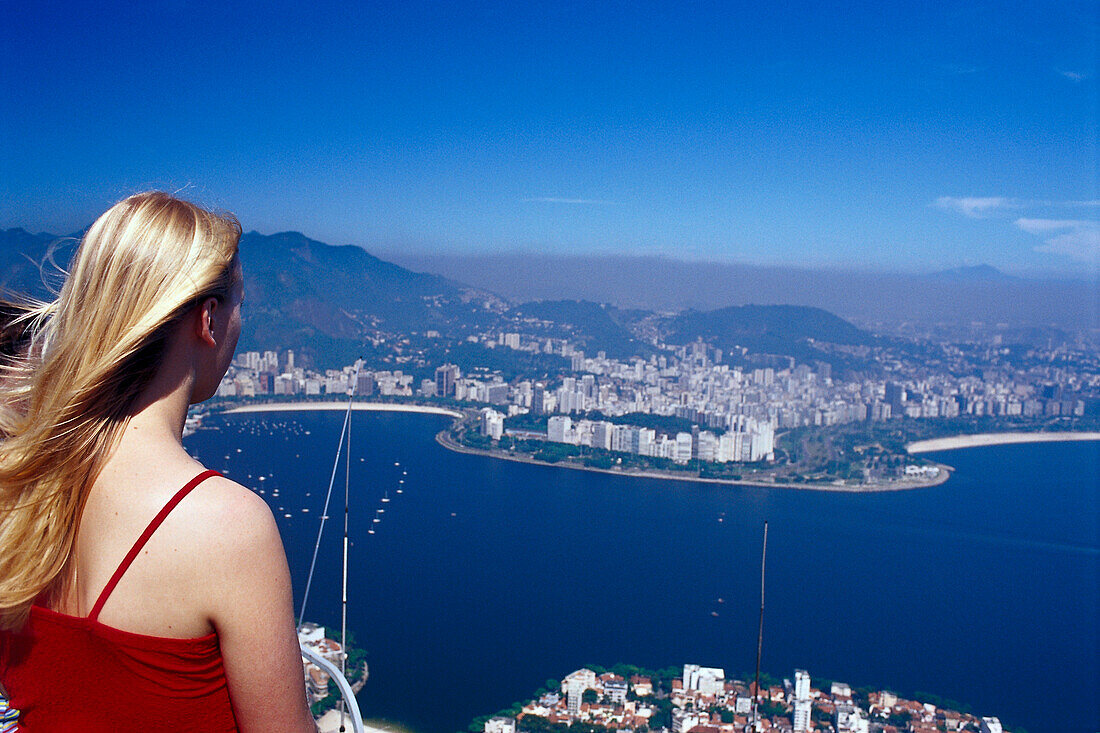 Flamengo view from Sugar loaf, Rio de Janeiro Brazil