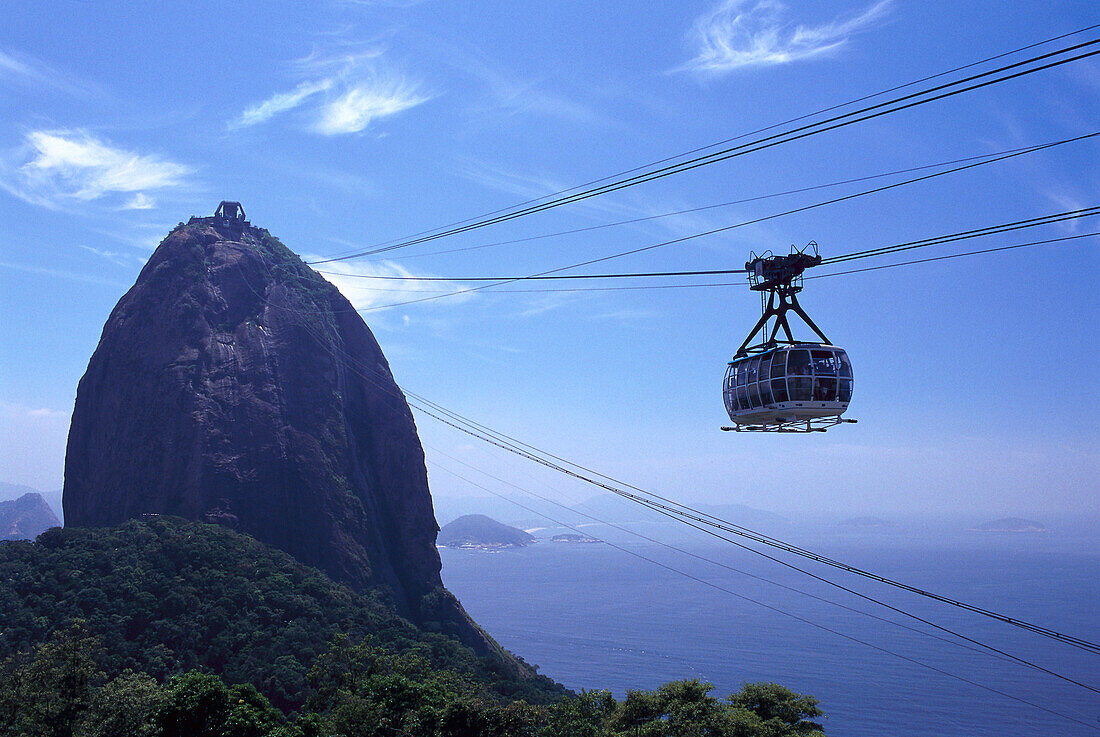 Cablecar to Sugar loaf, Rio de Janeiro Brazil