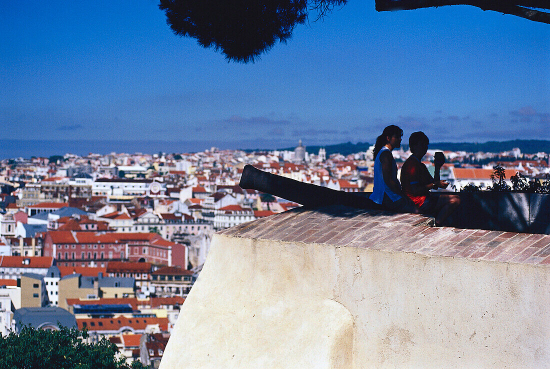View from Castelo Sao Jorge, Lisbon Portugal