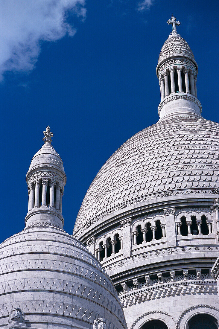 Domes of the church Sacre Coeur, Montmartre, Paris, France