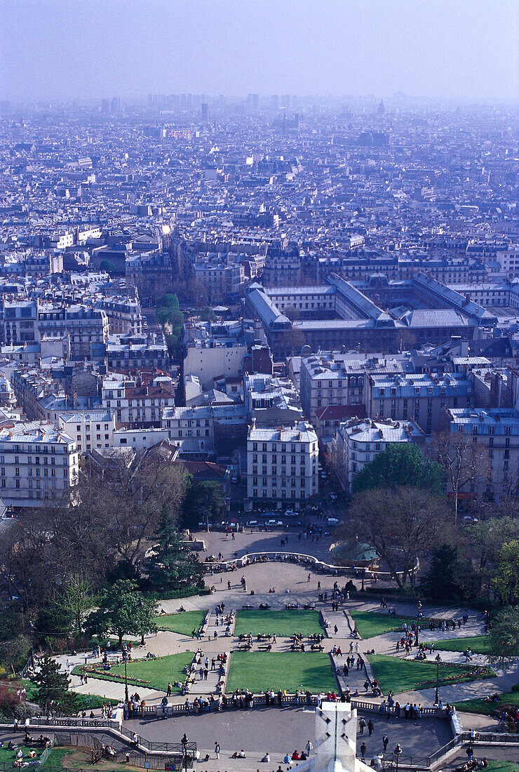 View from Sacré Coeur, Paris France
