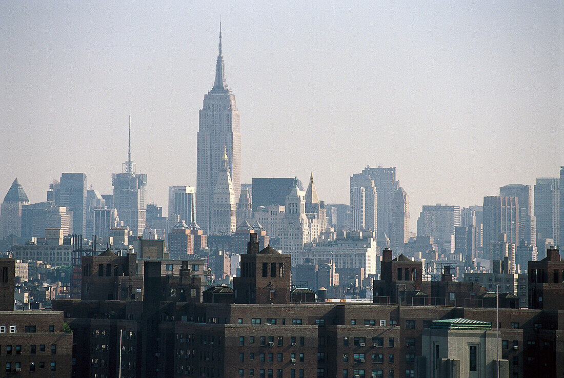 Empire State Building über New York, Manhattan, New York City, New York, USA