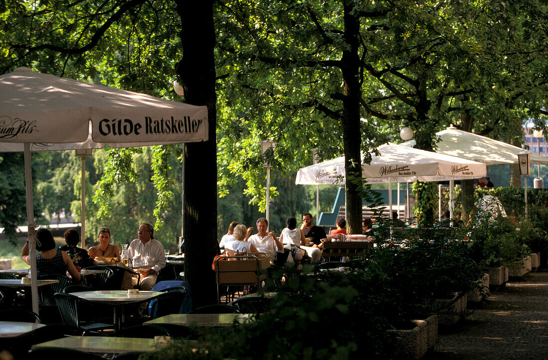 Cafe, Leine, Hanover, Lower Saxony Germany