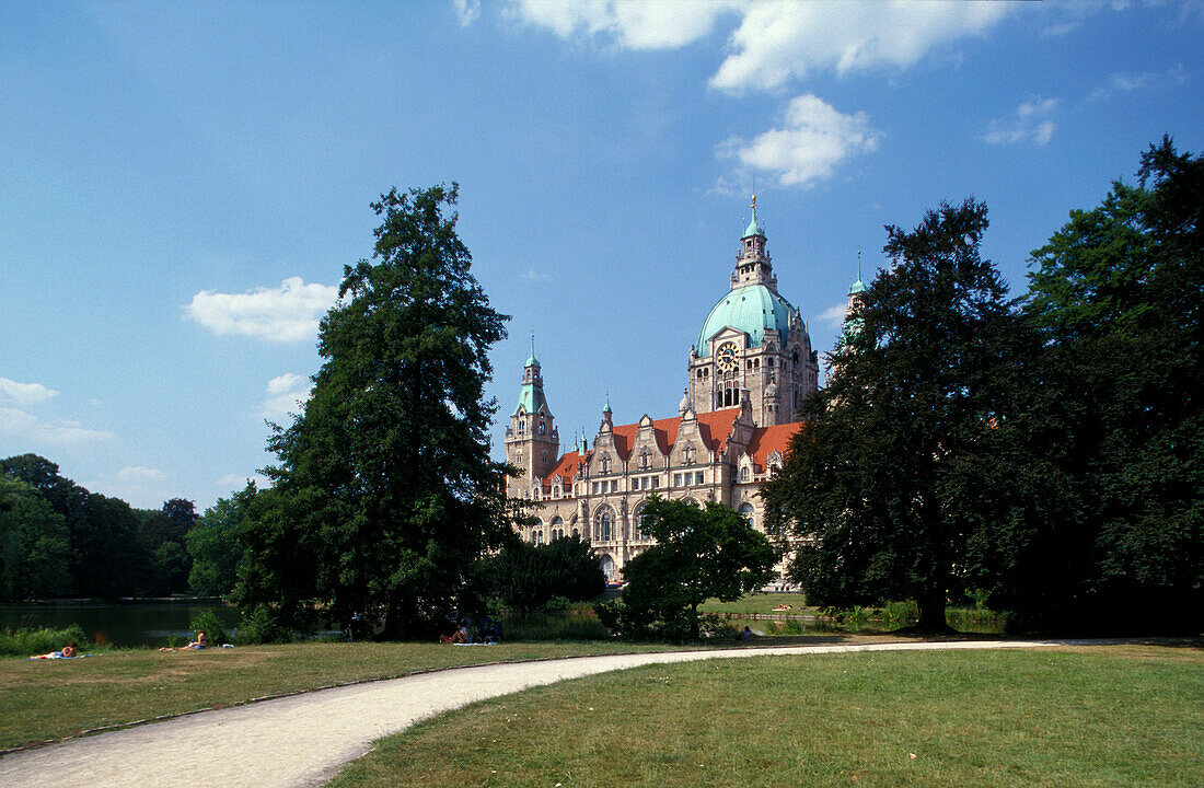 Das Neue Rathaus in Hannover, Hannover, Niedersachsen, Deutschland