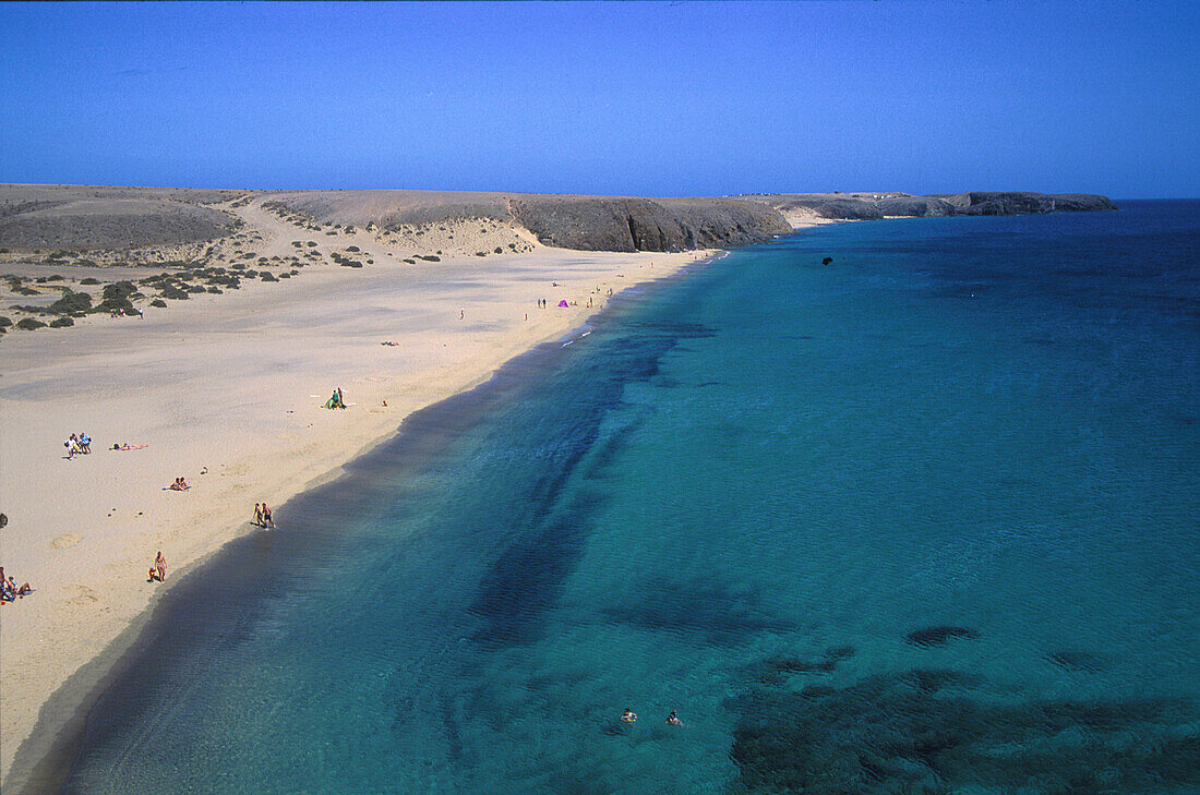 Playa Mujeres, Papageienstraende, Lanzarote Kanarische Inseln, Spanien