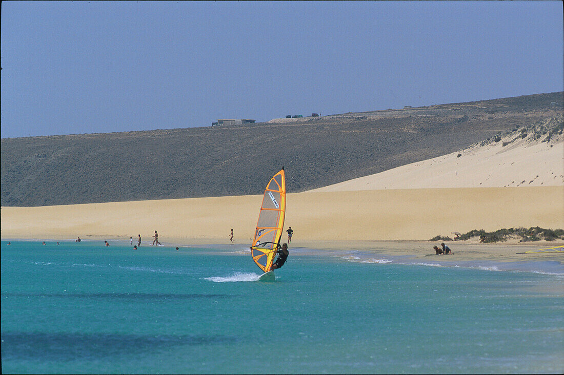 Playa de Sotavento de Jandia, Fuerteventura, Kanarische Inseln, Spanien