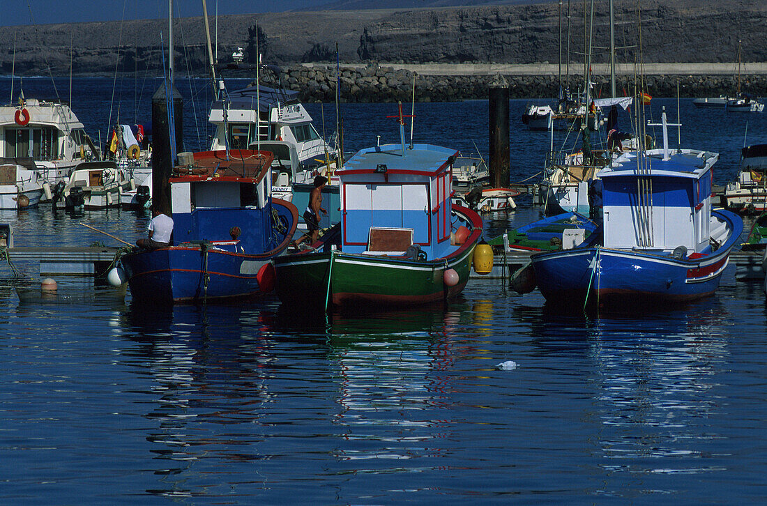 Hafen, Morro del Jable, Fuerteventura Kanarische Inseln, Spanien