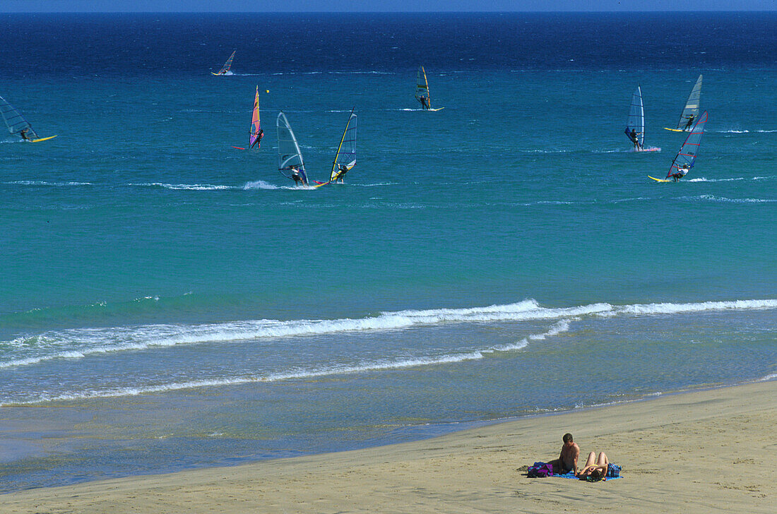 Playa de Sotavento de Jandia, Fuerteventura, Kanarische Inseln Spanien