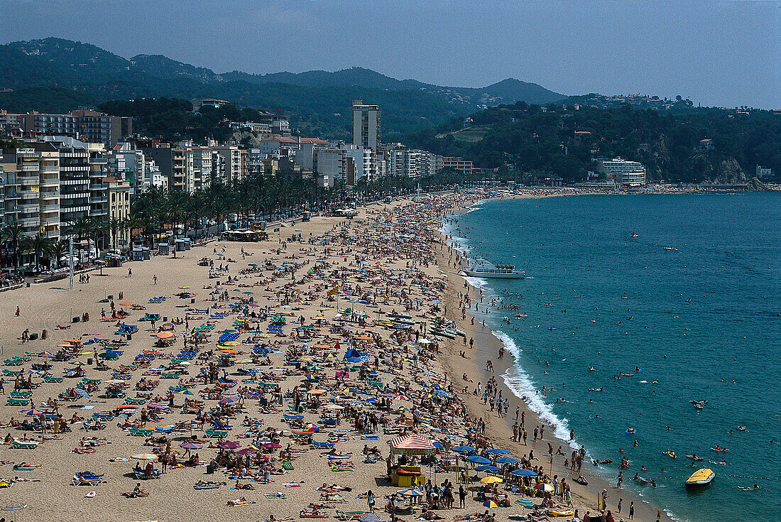 Beach, Lloret de Mar, Costa Brava, Catalonia Spain