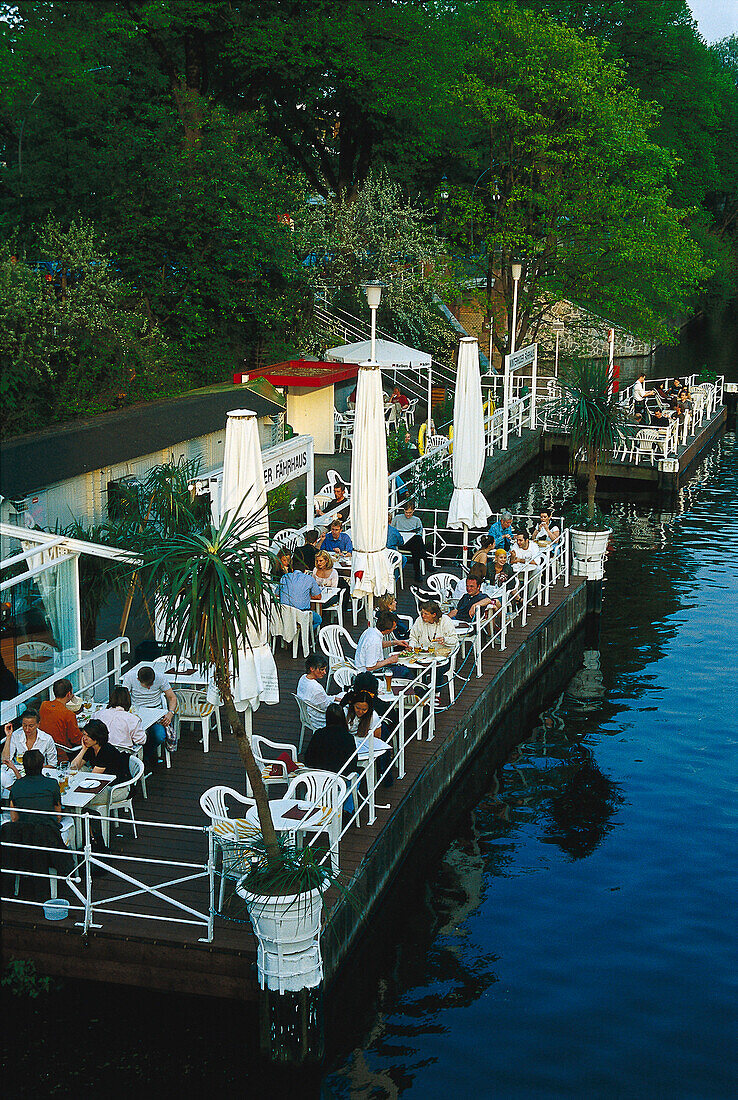 Café Leinpfad, Winterhuder Faehrhaus, Hamburg Germany