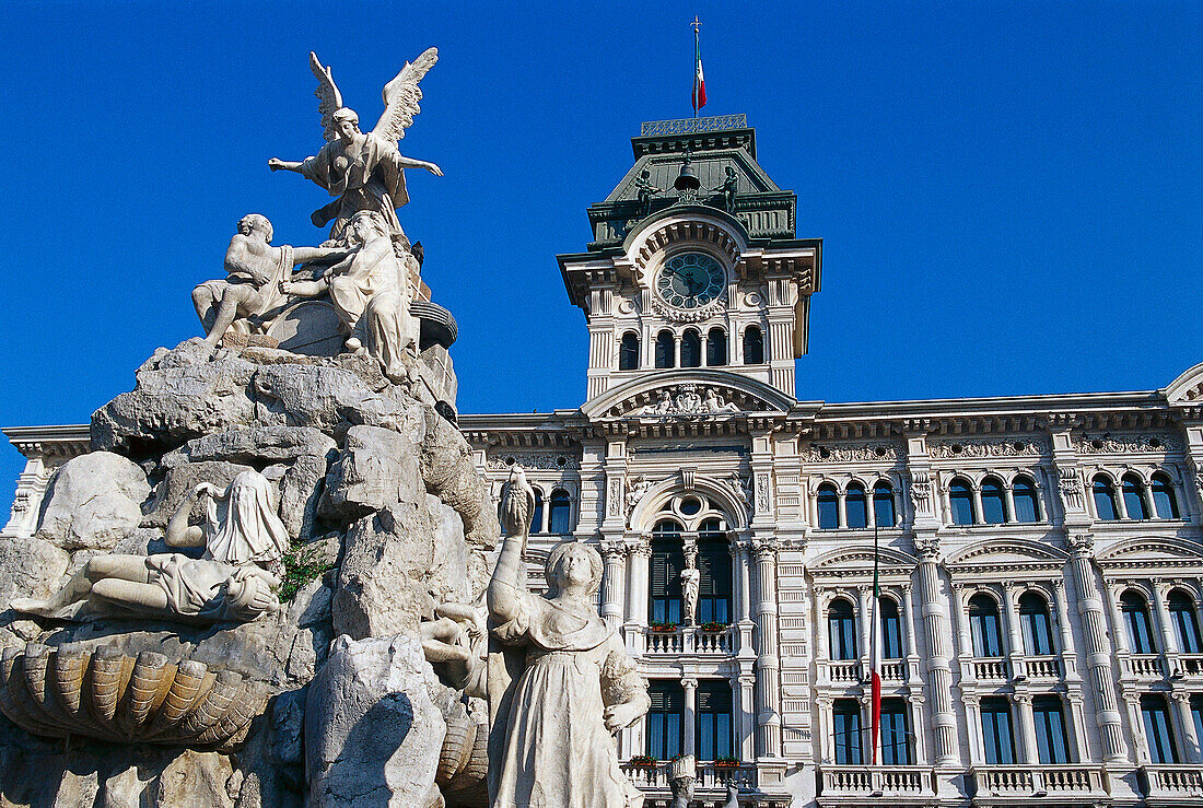Piazza della Unita d' Italia, Trieste, Friuli Italy