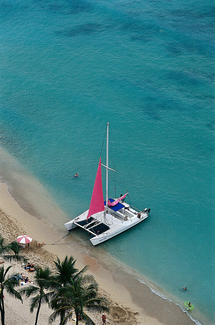 Waikiki Beaches, Waikiki, Oahu Island Hawaii, USA