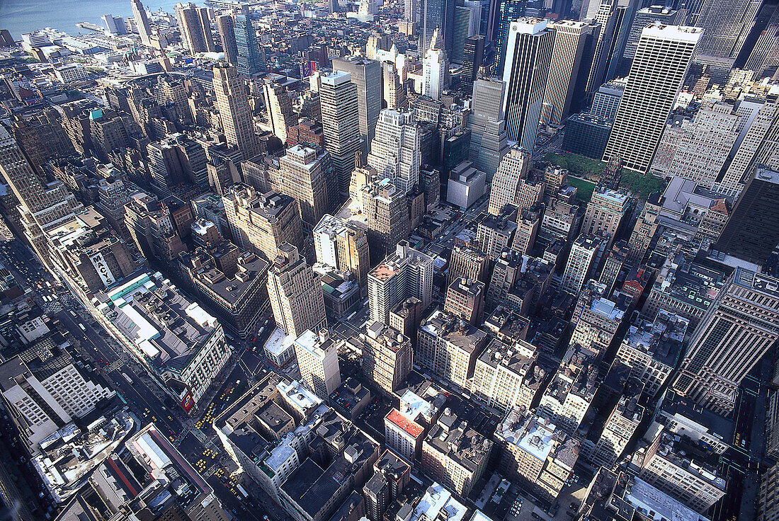 View from Empire State Building, Manhattan, New York City, USA