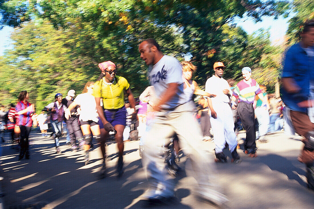 Rollerbader, Central Park, Manhattan New York, USA