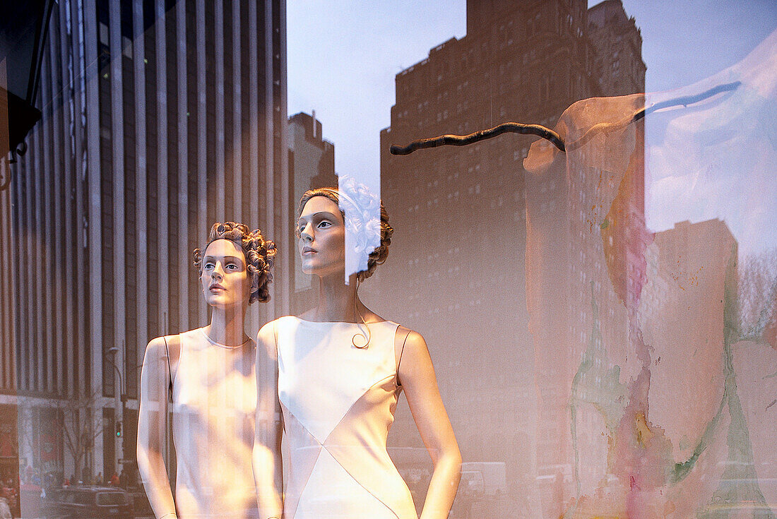 Saks 5Fifth Avenue, Shop window, Manhattan New York, USA
