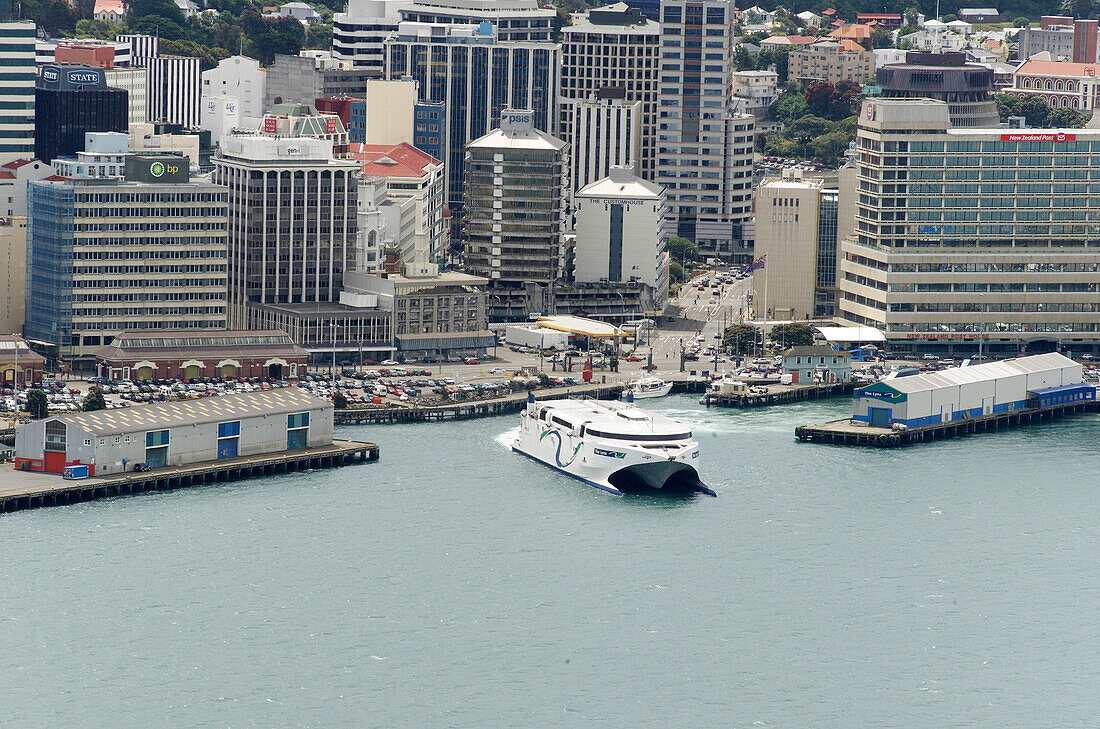 Harbour of wellington, landscape city